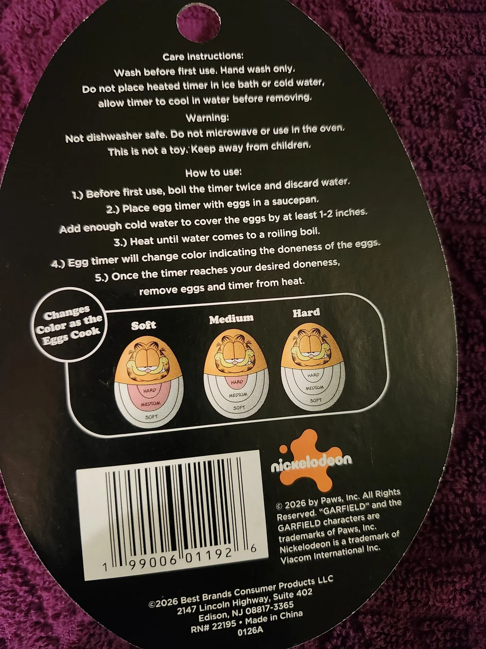 Nickelodeon timer egg medium